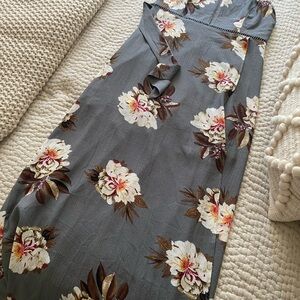 Zesica Grey Floral sundress XL